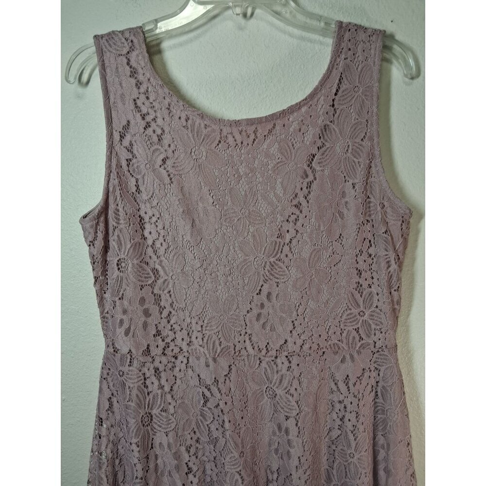 Suzanne Betro Lace Dress Business Casual Boho Cottage Fairy Party Pink Sz Large - Picture 2 of 6